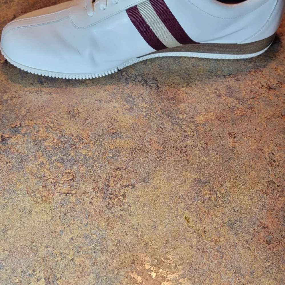 Bally Frenz Men's White Leather Sneakers Sneakers Size 13 US/46 EU USED w/BOX - Picture 11 of 16